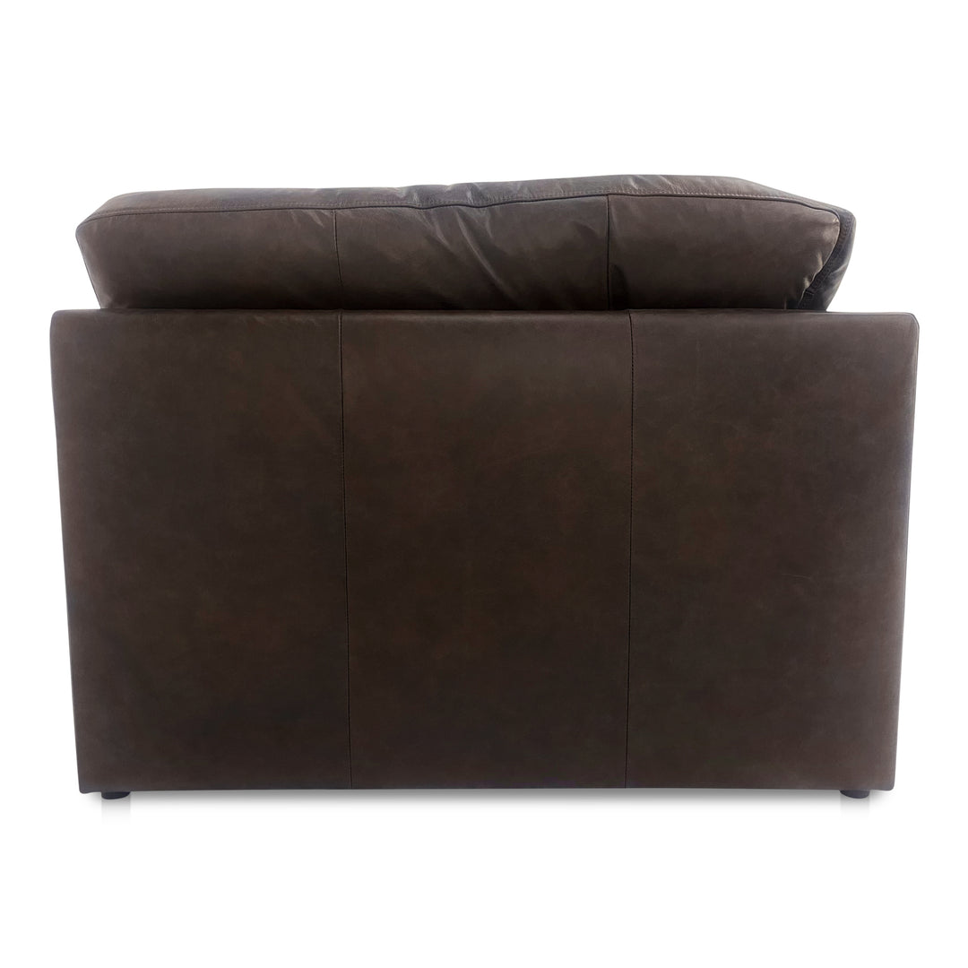 Timeless Tufted Leather Corner Recliner