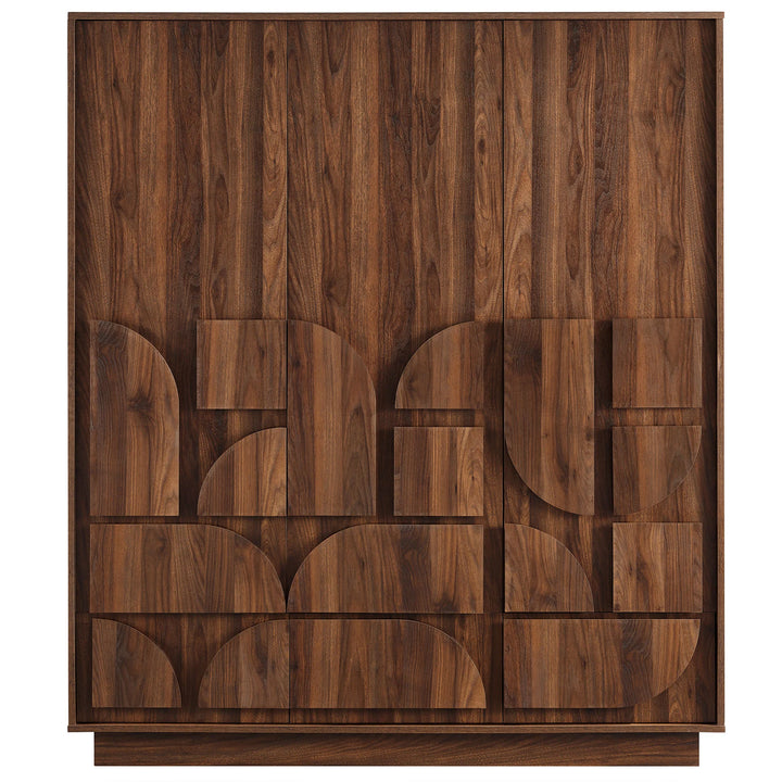 Geovani Walnut Wardrobe