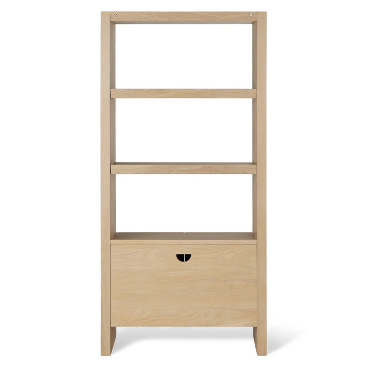 Torme White Oak Tall Bookcase
