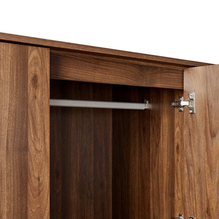 Geovani Walnut Wardrobe