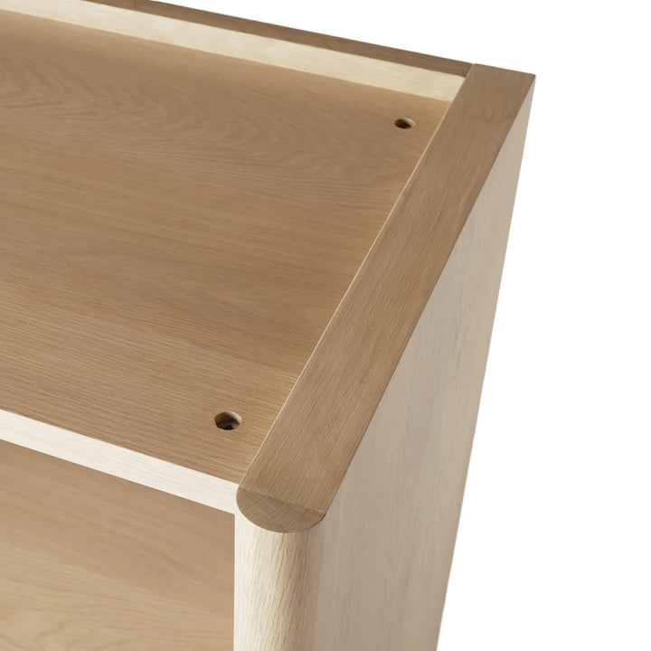 Torme White Oak Tall Bookcase