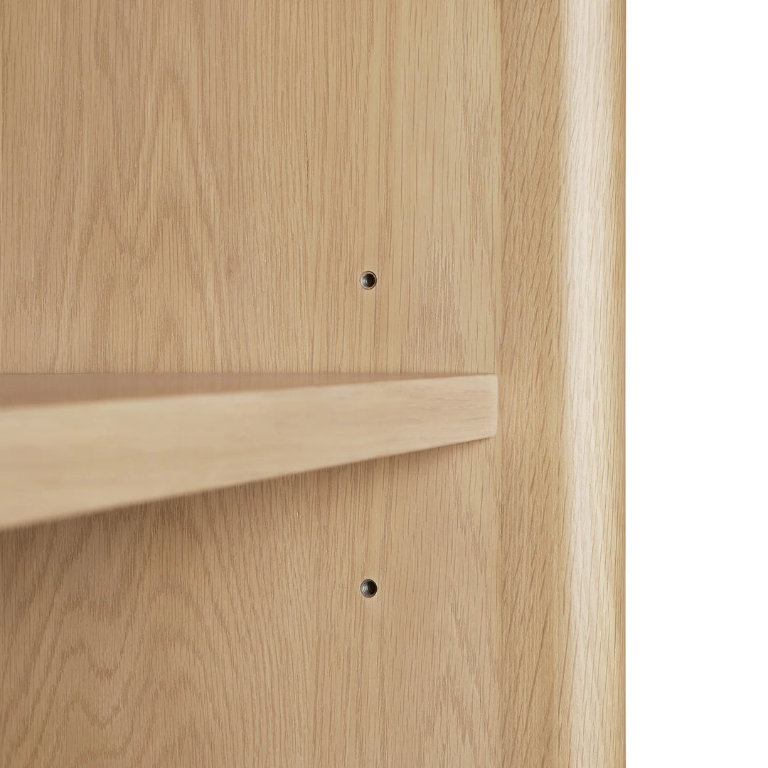 Torme White Oak Tall Bookcase