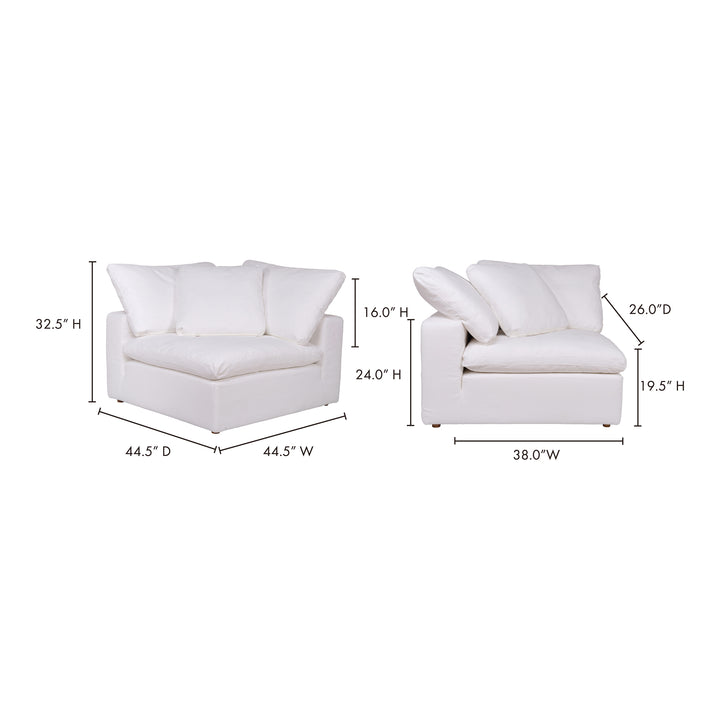 Savvy Squared Cushioned Corner Chair