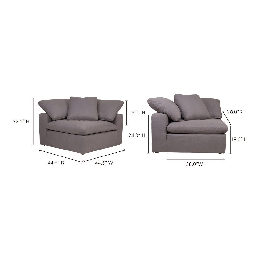 Savvy Squared Cushioned Corner Chair