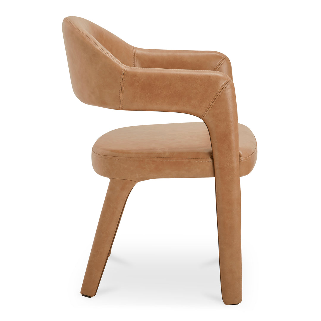 Elegant Open-Barrel Dining Chair