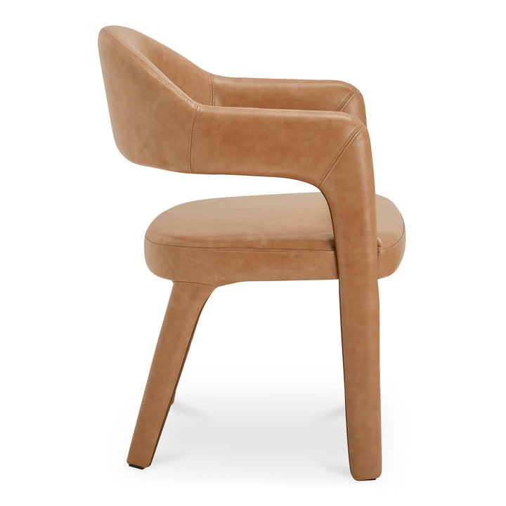 Elegant Open-Barrel Dining Chair