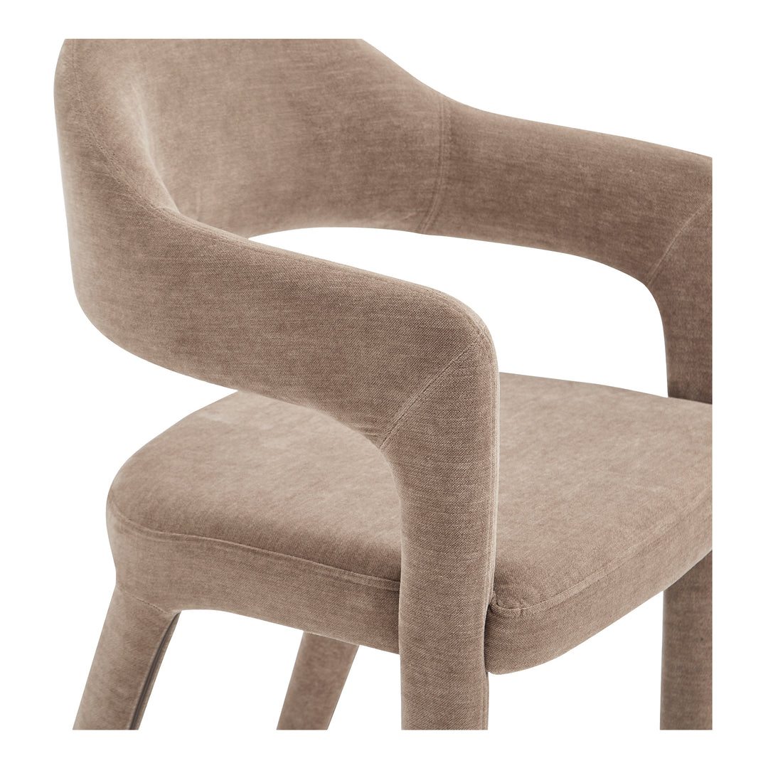 Elegant Open-Barrel Dining Chair