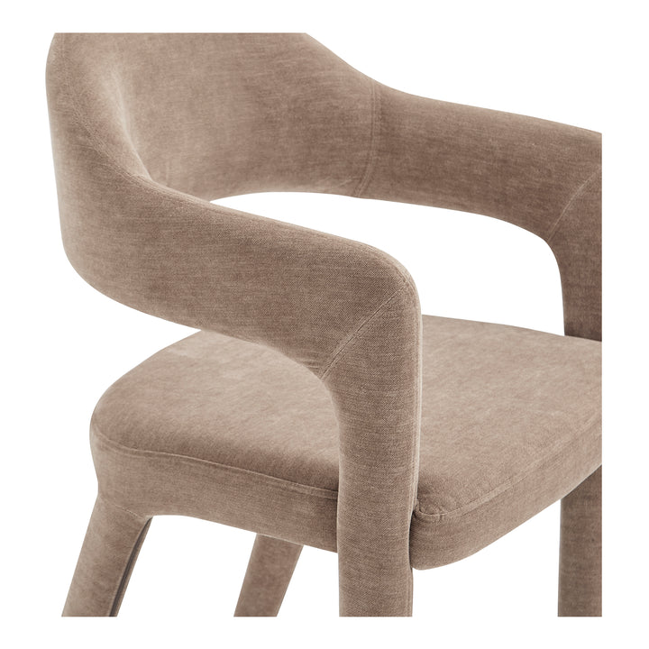 Elegant Open-Barrel Dining Chair