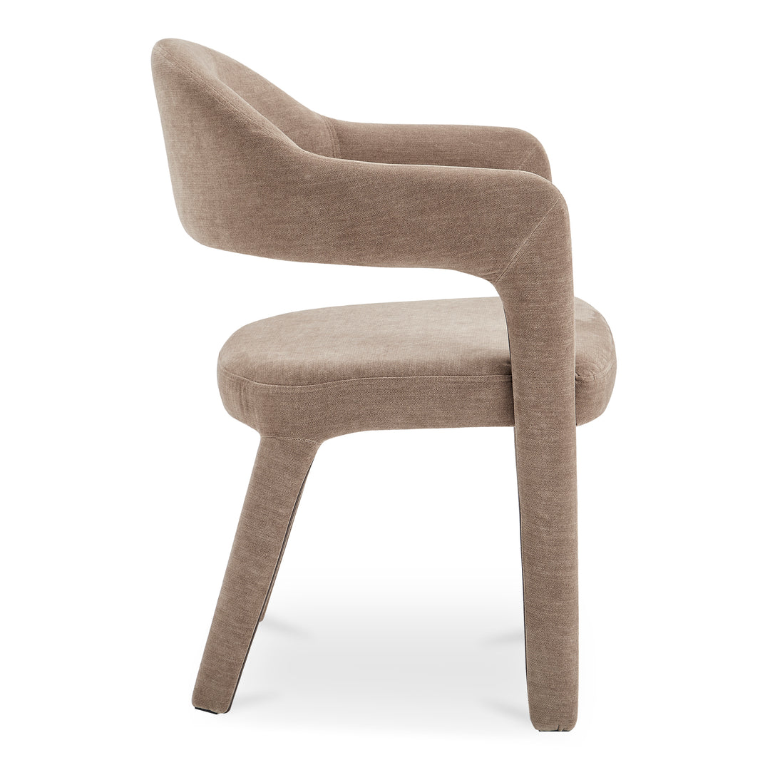 Elegant Open-Barrel Dining Chair
