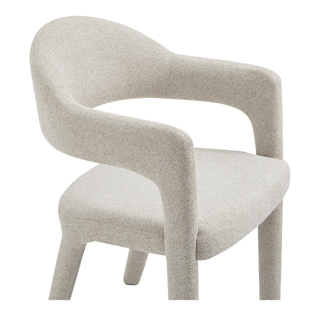 Elegant Open-Barrel Dining Chair