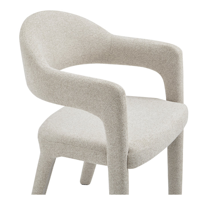 Elegant Open-Barrel Dining Chair