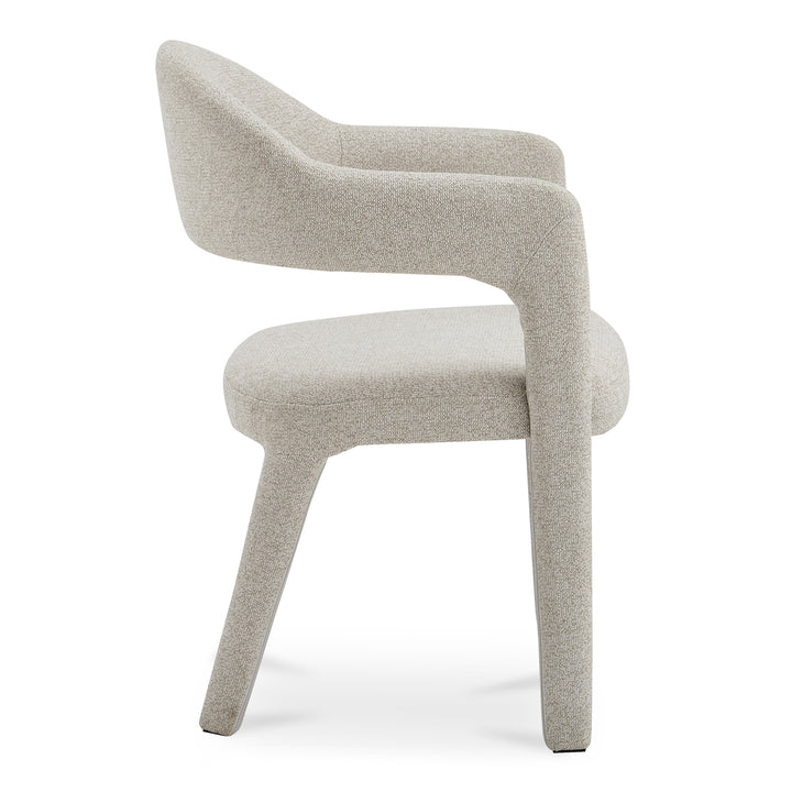 Elegant Open-Barrel Dining Chair