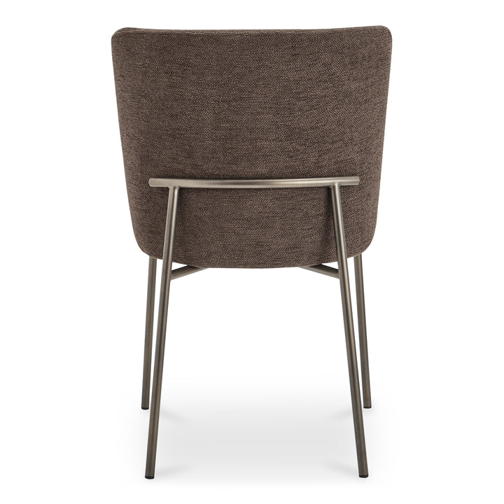 Sophisticated Duo: Slim Metal Dining Chairs
