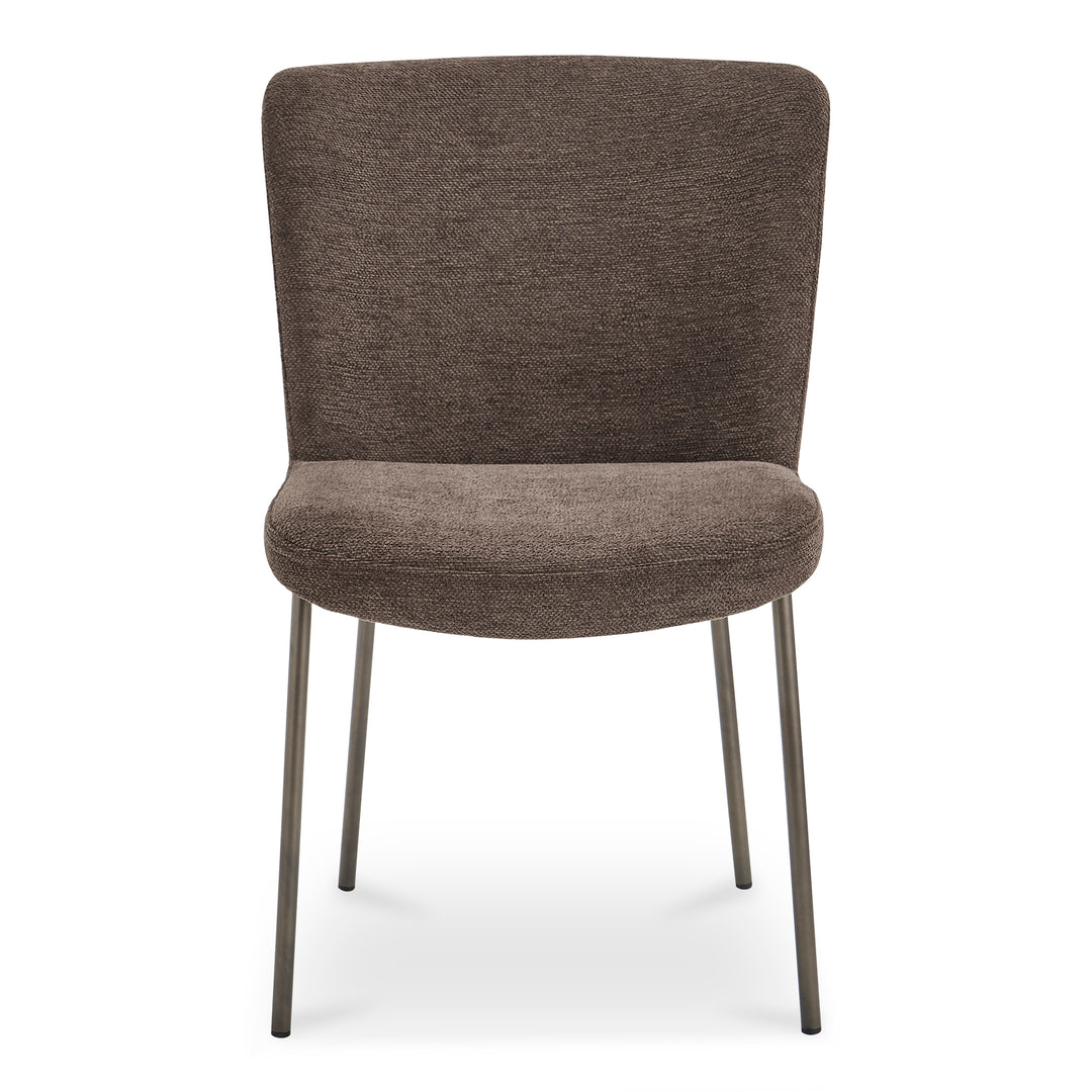 Sophisticated Duo: Slim Metal Dining Chairs