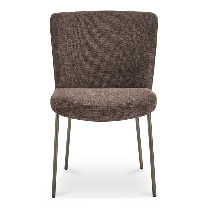 Sophisticated Duo: Slim Metal Dining Chairs