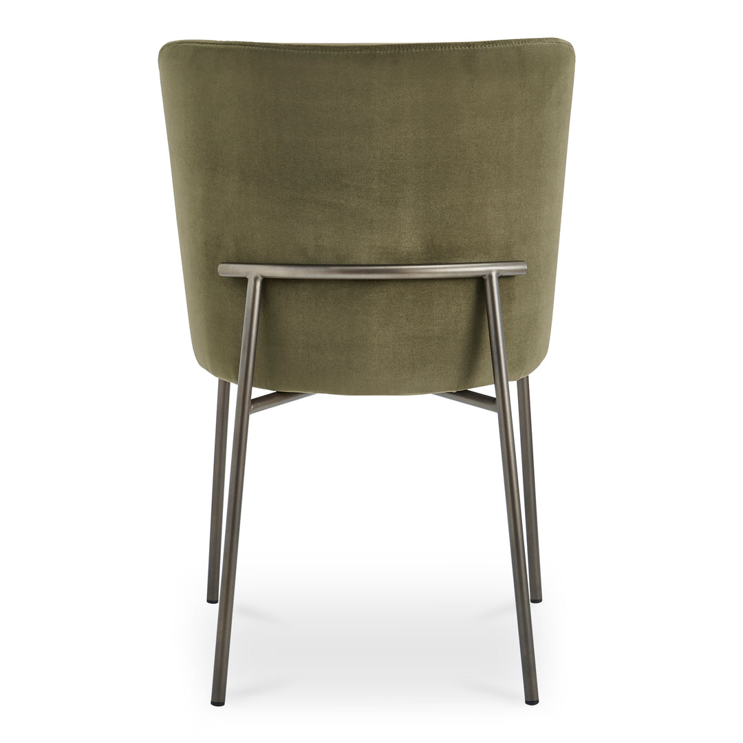 Sophisticated Duo: Slim Metal Dining Chairs