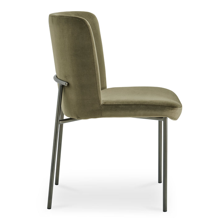 Sophisticated Duo: Slim Metal Dining Chairs
