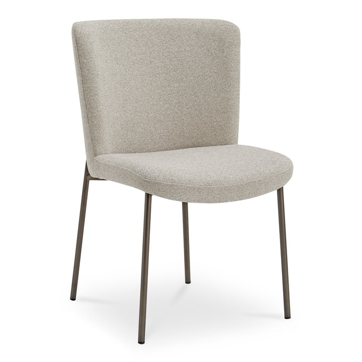 Sophisticated Duo: Slim Metal Dining Chairs
