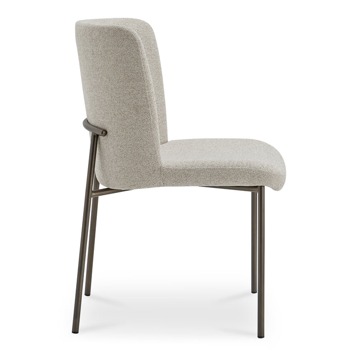 Sophisticated Duo: Slim Metal Dining Chairs