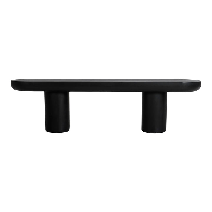 Modern Concrete Garden Sculpture Bench