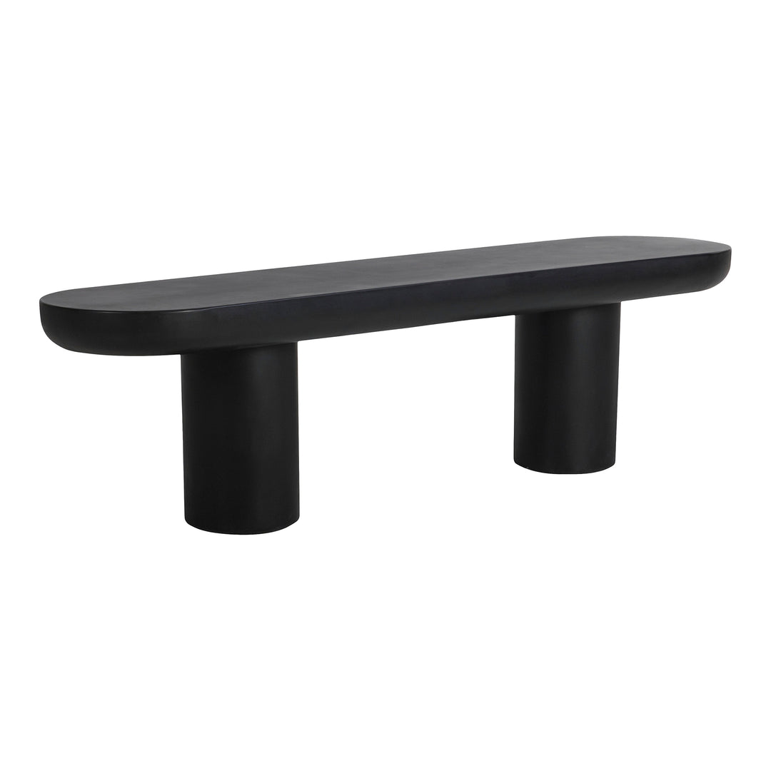 Modern Concrete Garden Sculpture Bench