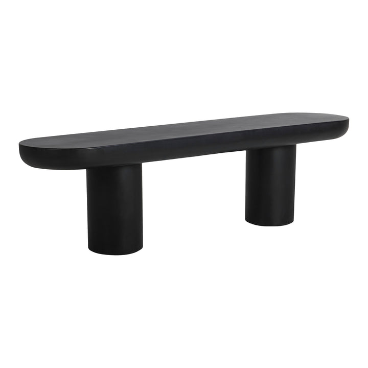 Modern Concrete Garden Sculpture Bench