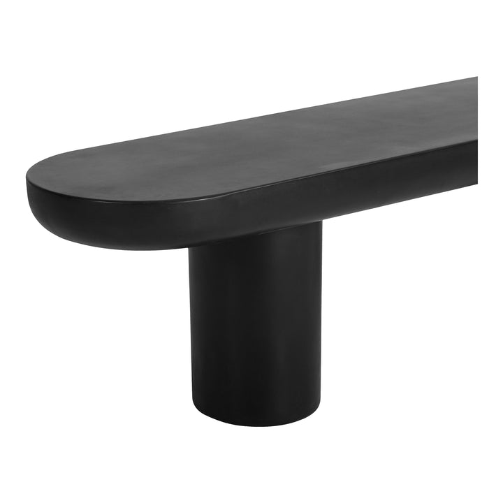 Modern Concrete Garden Sculpture Bench