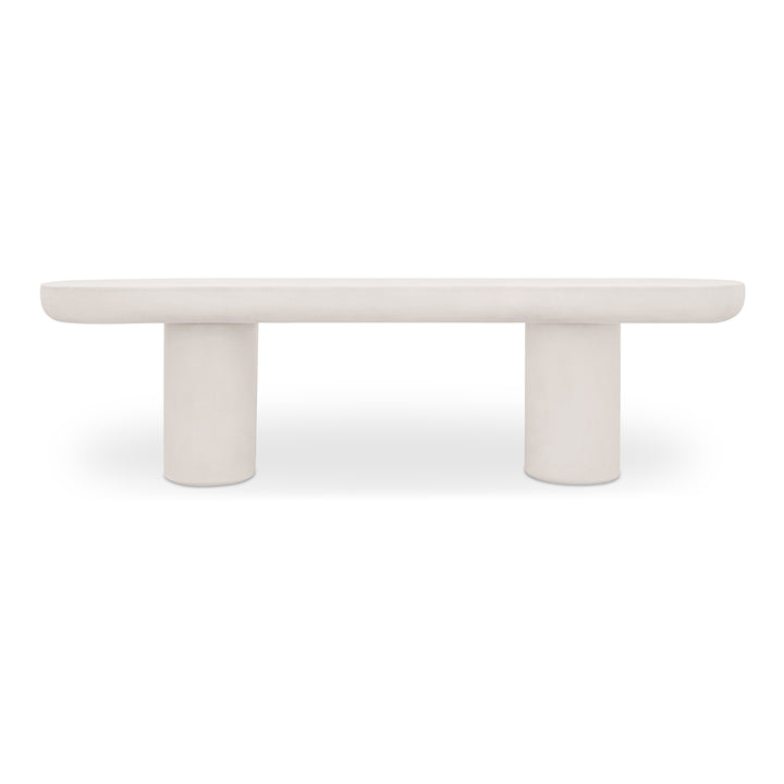 Modern Concrete Garden Sculpture Bench