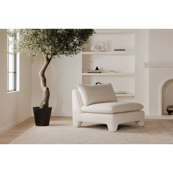 Retro-Chic Lounge Seater with Plush Padding