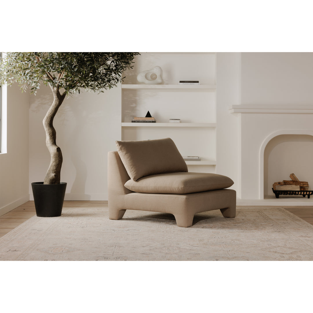 Retro-Chic Lounge Seater with Plush Padding
