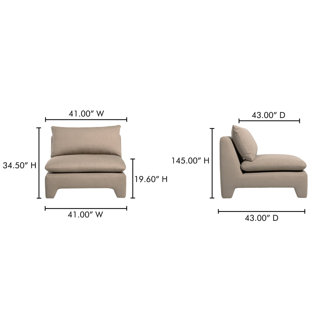 Retro-Chic Lounge Seater with Plush Padding