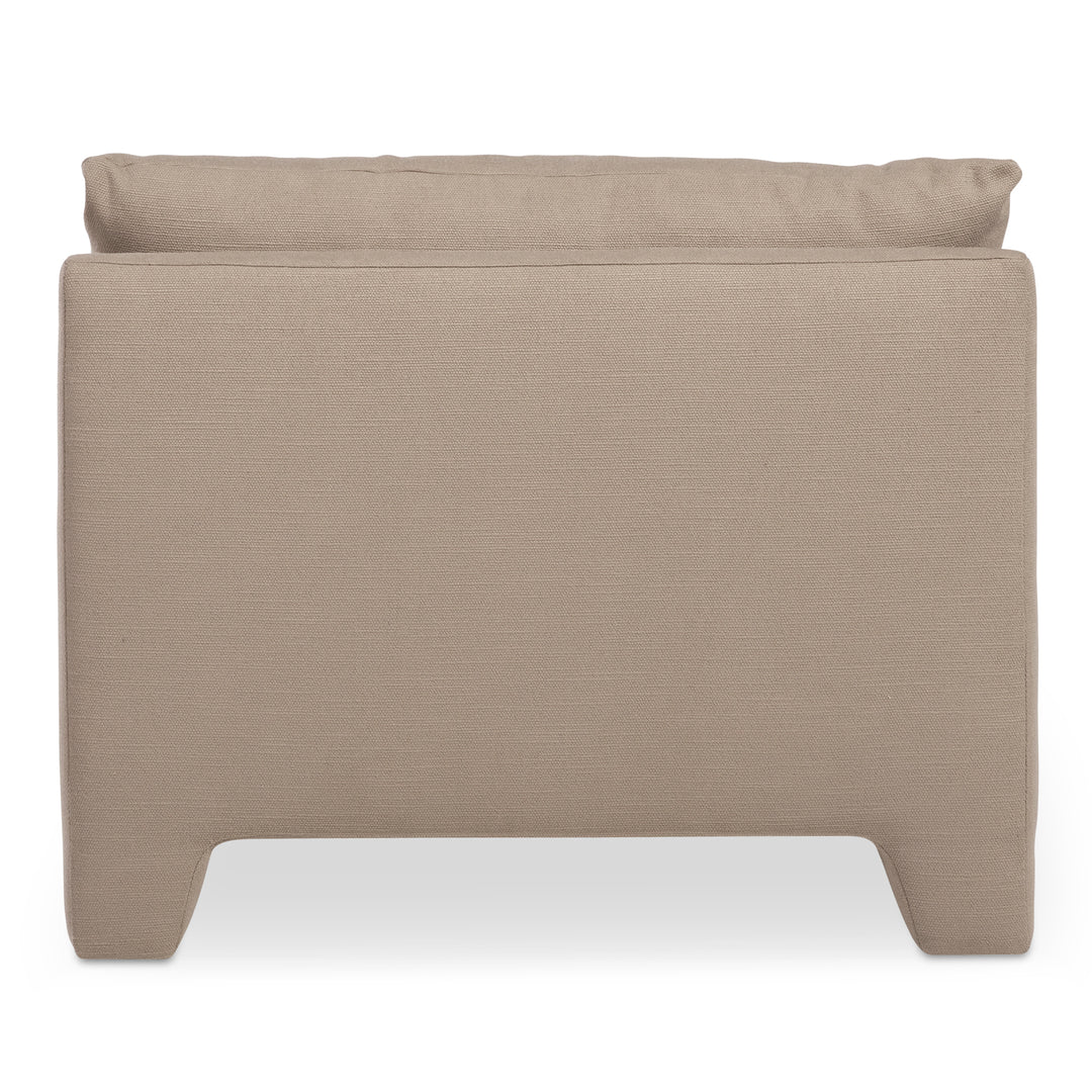 Retro-Chic Lounger with Padded Legs