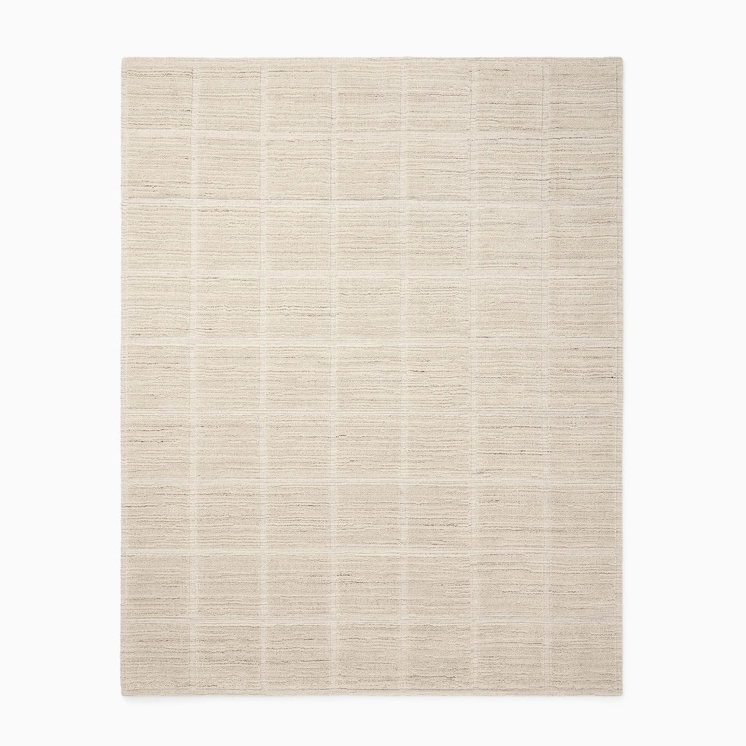 Lumini Grid Performance Wool Rug 5x8