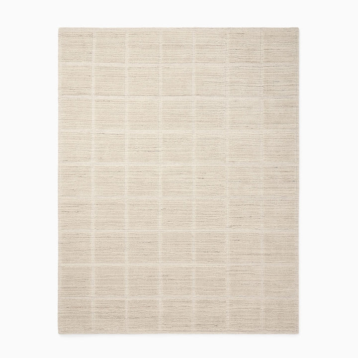 Lumini Grid Performance Wool Rug 5x8