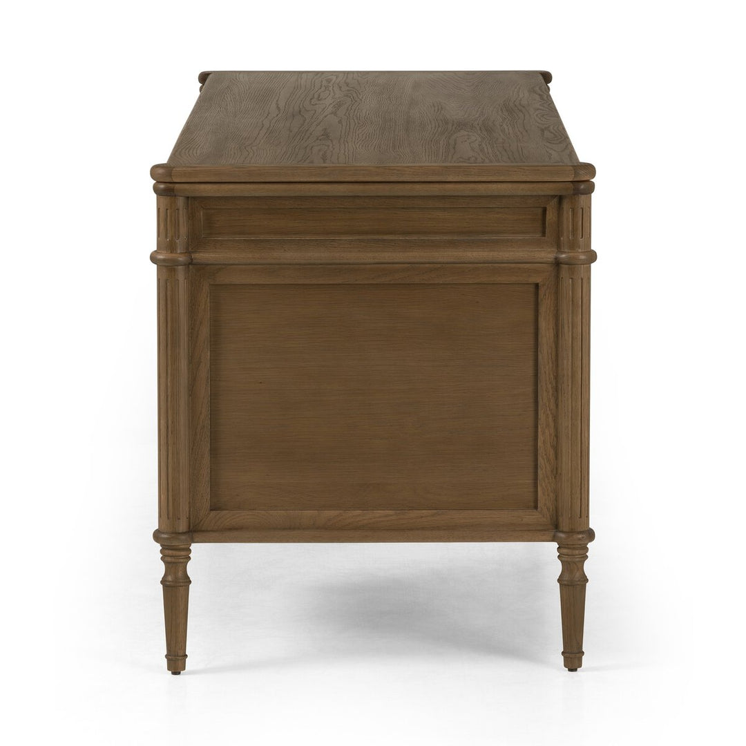 Louise Exectutive Desk - Toasted Oak