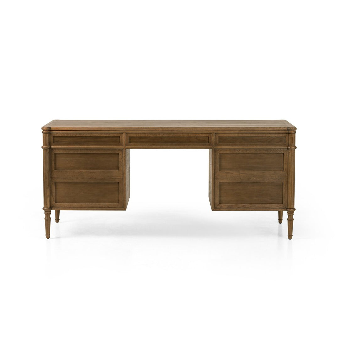 Louise Exectutive Desk - Toasted Oak