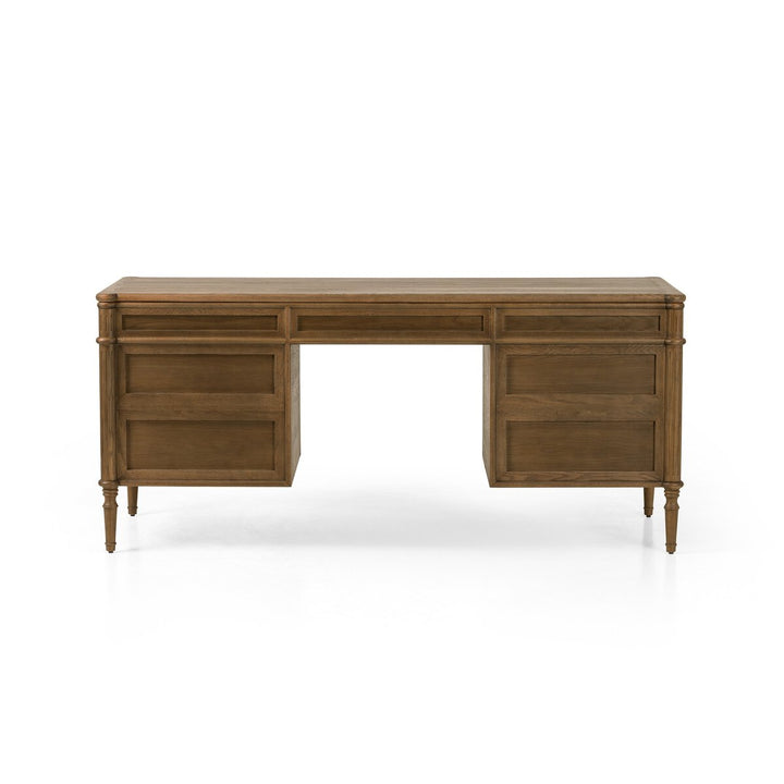 Louise Exectutive Desk - Toasted Oak