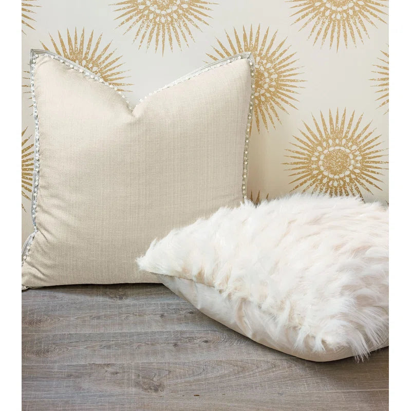 Halo Jadis Snow Square Pillow Cover and Insert-27"x27"