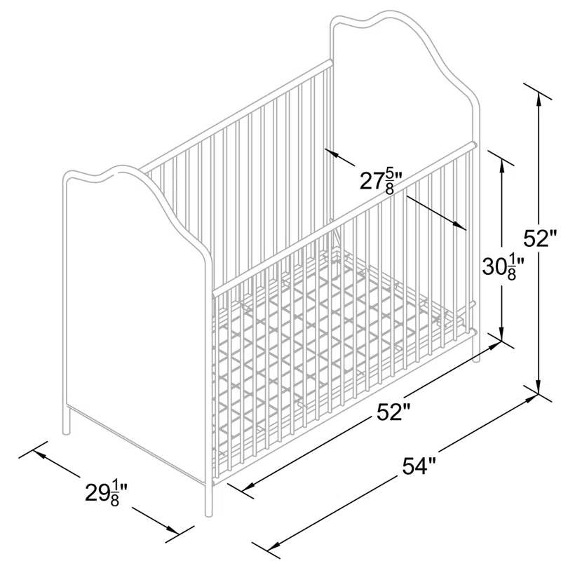 Piper 2-in-1 Convertible Upholstered Crib