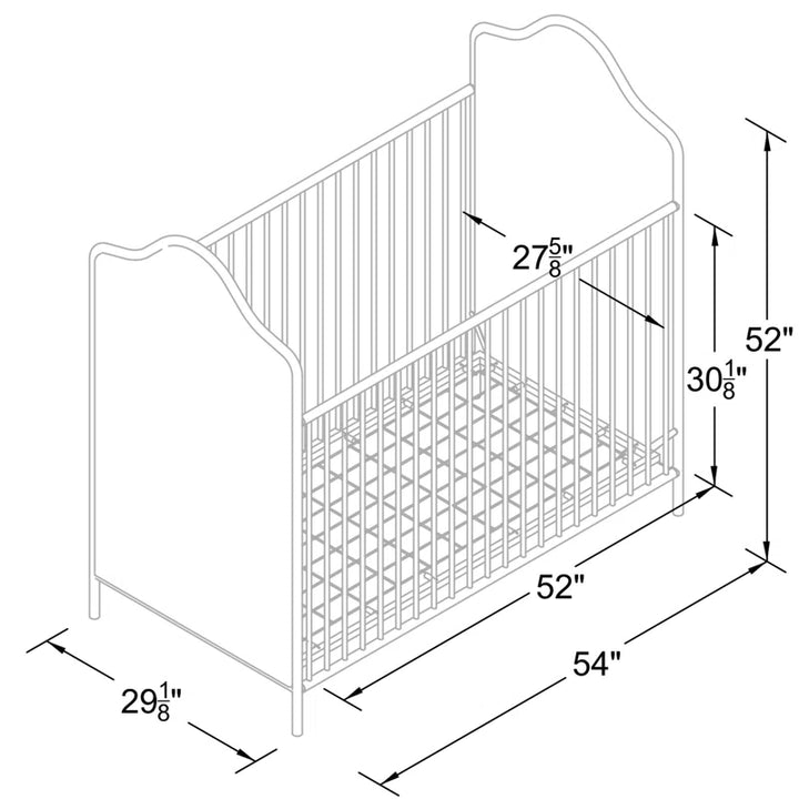 Piper 2-in-1 Convertible Upholstered Crib