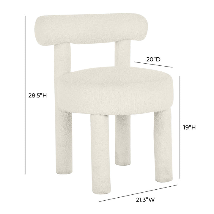 Boucle Bliss Dining Chair