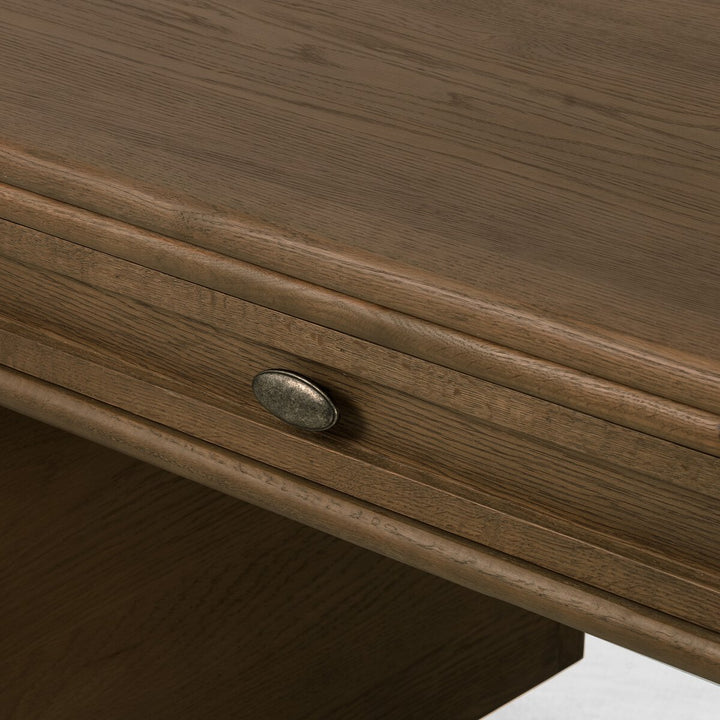 Louise Exectutive Desk - Toasted Oak