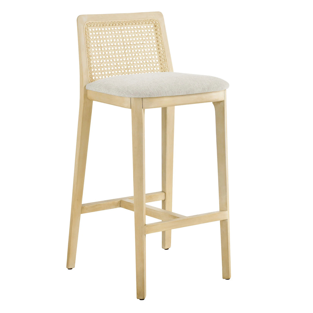 Cana Antique White Bar Stool