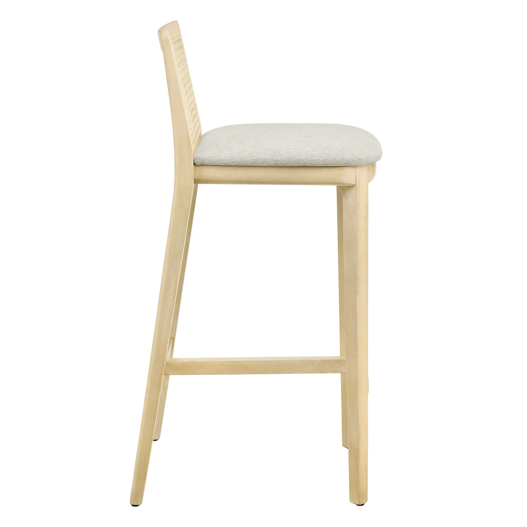 Cana Antique White Bar Stool