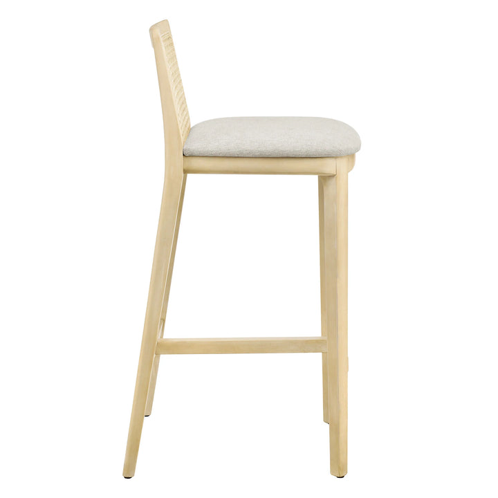 Cana Antique White Bar Stool