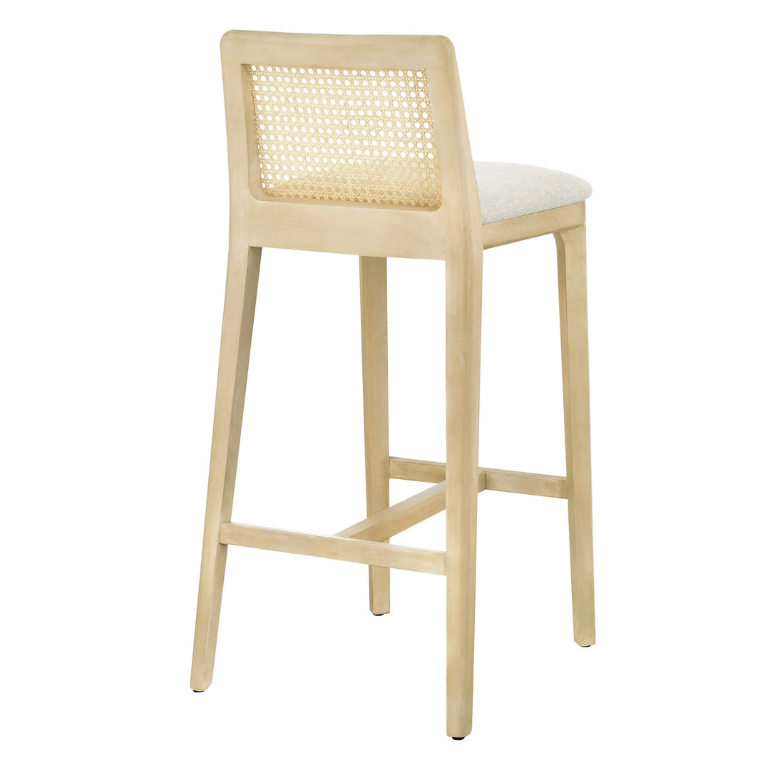 Cana Antique White Bar Stool