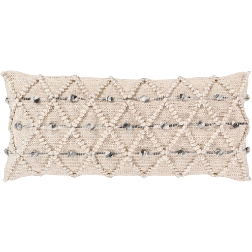 Anders ADR-009 14"L x 32"W Farmhouse Cottage Lumbar Pillow