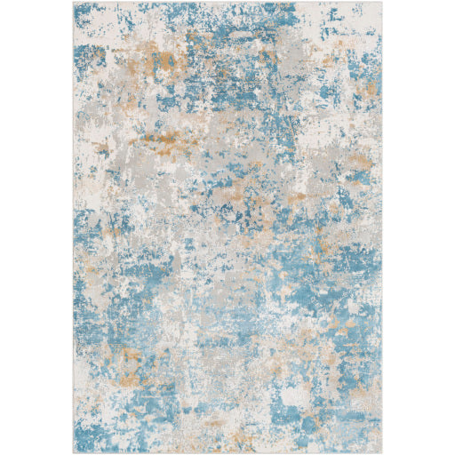 Aisha Abstract Swirl Machine Woven Rug