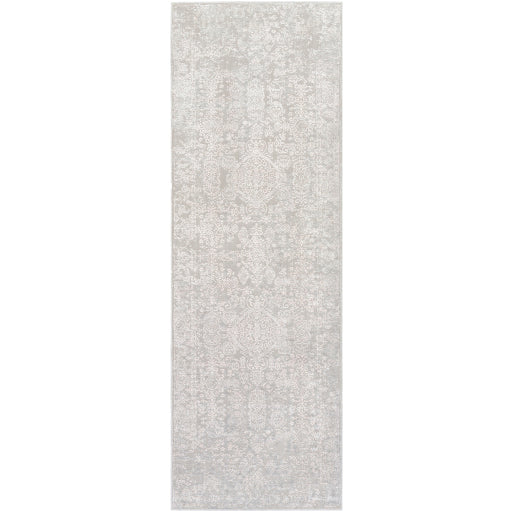 Aisha Alabaster Machine Woven Runner Rug