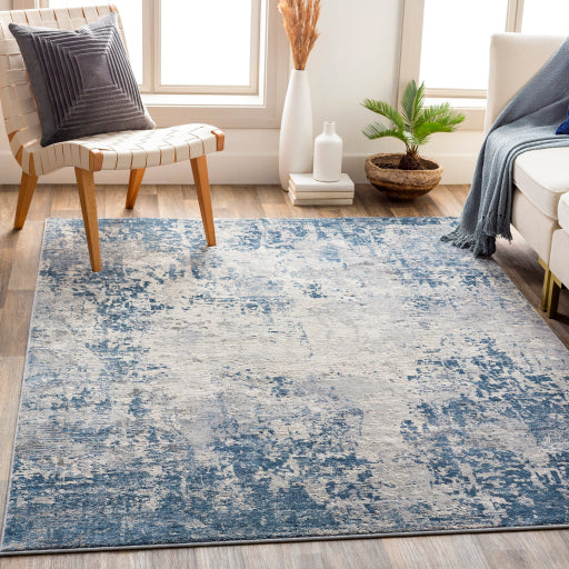 Alpine Artistry Abstract Machine Woven Rug
